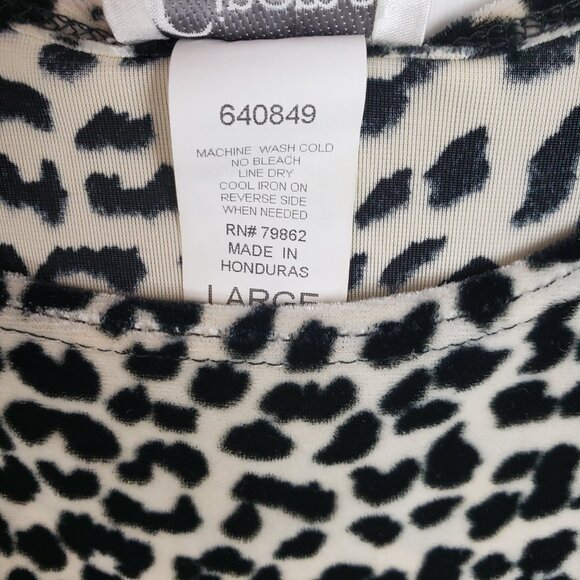 Cinema Etoile Tank Top Animal Print Velveteen Cheetah Camisole Size Large - Picture 5 of 6